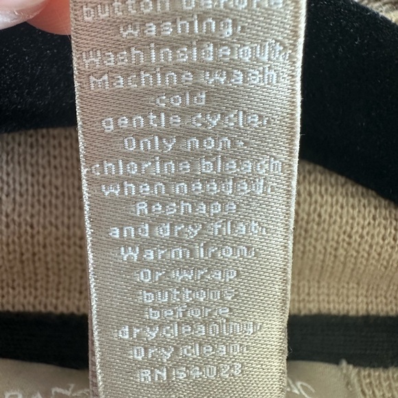 Banana Republic Blazer jacket cotton two tone Navy - Tan Size L Spandex . NWOT - Picture 6 of 9